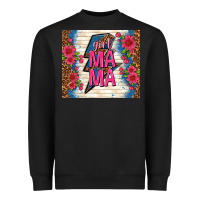 Black girl mama thunder with flowers Heavyweight Sweatshirt - TumblerDesignByShophia