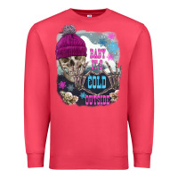 Cardinal skeleton baby it's cold outside Premium Sweatshirt - FaDigitalArtStudio