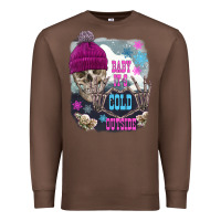 Chestnut skeleton baby it's cold outside Premium Sweatshirt - FaDigitalArtStudio