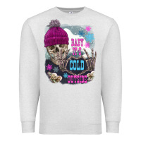 Skeleton Baby It's Cold Outside Premium Sweatshirt | Teevron