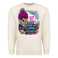 Sandshell skeleton baby it's cold outside Premium Sweatshirt - FaDigitalArtStudio