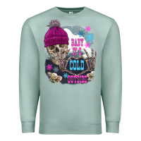 Seafoam skeleton baby it's cold outside Premium Sweatshirt - FaDigitalArtStudio