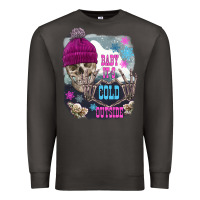 Smoke skeleton baby it's cold outside Premium Sweatshirt - FaDigitalArtStudio
