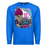 True Royal skeleton baby it's cold outside Premium Sweatshirt - FaDigitalArtStudio