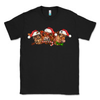 Black christmas red angus cows Classic Tee - LillyAllenDesigns