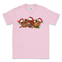 Bubblegum Pink christmas red angus cows Classic Tee - LillyAllenDesigns