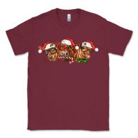 Burgundy christmas red angus cows Classic Tee - LillyAllenDesigns