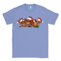 Colony Blue christmas red angus cows Classic Tee - LillyAllenDesigns