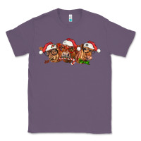 Lavender christmas red angus cows Classic Tee - LillyAllenDesigns