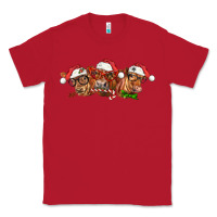 Red christmas red angus cows Classic Tee - LillyAllenDesigns