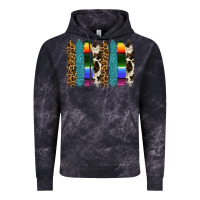 Cloud Black serape leopard tooled leather cowhide background Vintage Hoodie - RanaPortraitStore