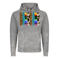Cloud Rock serape leopard tooled leather cowhide background Vintage Hoodie - RanaPortraitStore