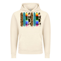 Vintage Artic serape leopard tooled leather cowhide background Vintage Hoodie - RanaPortraitStore