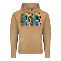 Vintage Camel serape leopard tooled leather cowhide background Vintage Hoodie - RanaPortraitStore