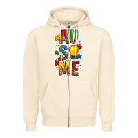 Sandshell ausome autism Zipper Hoodie - OliviaCreatesArt
