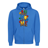 True Royal ausome autism Zipper Hoodie - OliviaCreatesArt