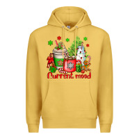 Antique Gold current mood christmas Premium Hoodie - OliviaCreatesArt