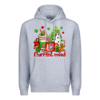 Heather Grey current mood christmas Premium Hoodie - OliviaCreatesArt
