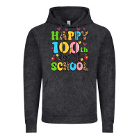 Vintage Black happy 100 th days of school Vintage Hoodie - Artiststas