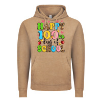 Vintage Coffee happy 100 th days of school Vintage Hoodie - Artiststas
