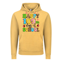 Vintage Mustard happy 100 th days of school Vintage Hoodie - Artiststas