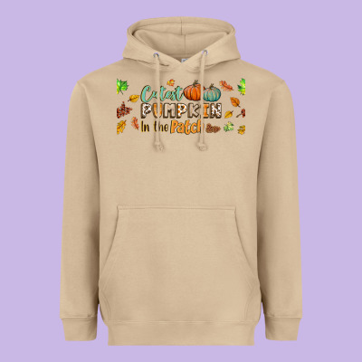 Cutest Pumpkin In The Patch Lebbey Glass Heavyweight Hoodie Designed By Bundleandbundleshop