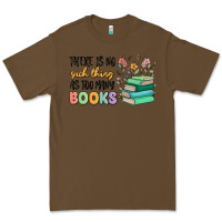 Cacao there is no such thing as too many books Premium Tee - MaliasSmallBusiness