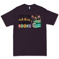 Plum there is no such thing as too many books Premium Tee - MaliasSmallBusiness