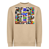 Mushroom autism mom puzzle ribbon Heavyweight Sweatshirt - TumblerDesignByShophia