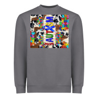 Autism Mom Puzzle Ribbon Heavyweight Sweatshirt | Teevron