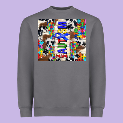 Autism Mom Puzzle Ribbon Heavyweight Sweatshirt Designed By Tumblerdesignbyshophia