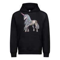 Black Unicorn Urban Hoodie - LillyAllenDesigns