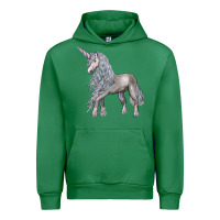 Emerald Unicorn Urban Hoodie - LillyAllenDesigns