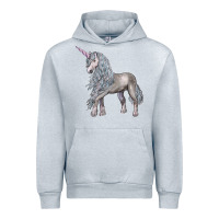 Heather Grey Unicorn Urban Hoodie - LillyAllenDesigns