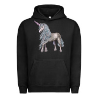 Pigment Black Unicorn Urban Hoodie - LillyAllenDesigns
