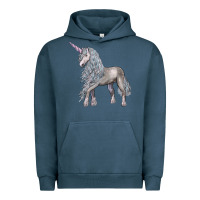 Pigment Midnight Navy Unicorn Urban Hoodie - LillyAllenDesigns