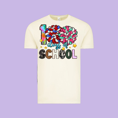 100 Days Of School Vintage Tee Designed By Artiststas