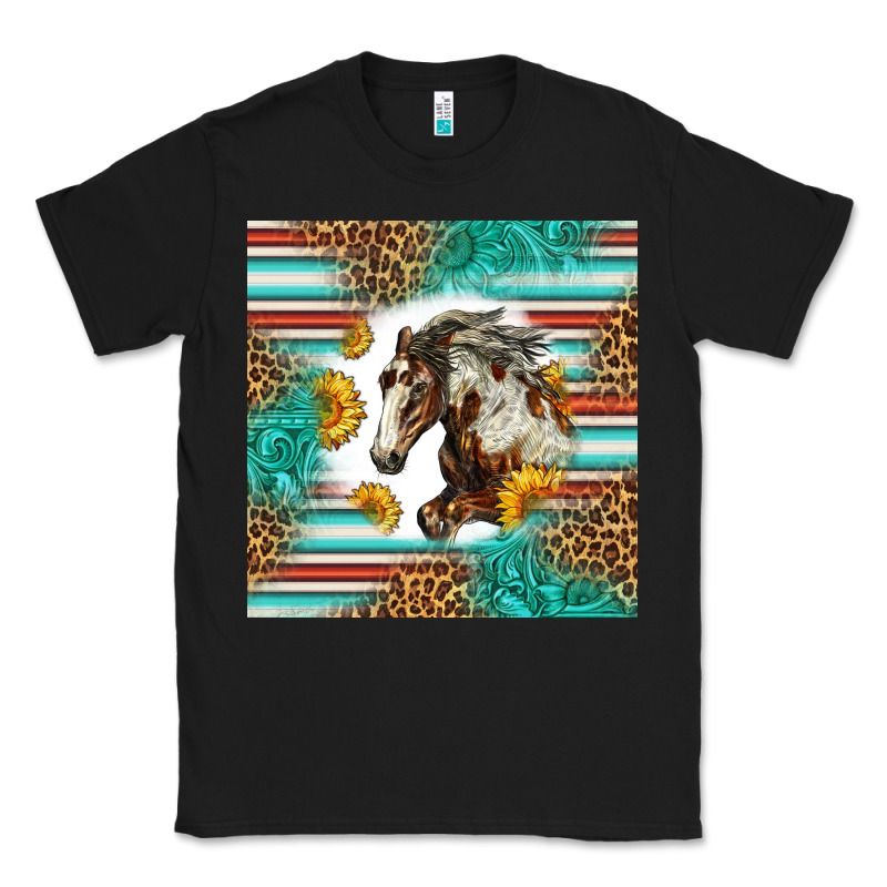 Western Mustang Horse Classic Tee by LillyAllenDesigns | Teevron