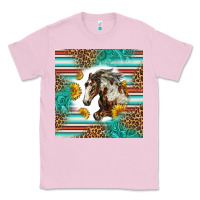 Bubblegum Pink western mustang horse Classic Tee - LillyAllenDesigns