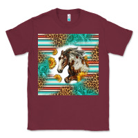 Burgundy western mustang horse Classic Tee - LillyAllenDesigns