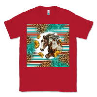 Red western mustang horse Classic Tee - LillyAllenDesigns