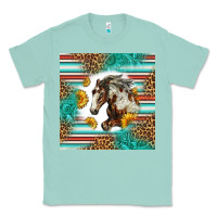 Seafoam western mustang horse Classic Tee - LillyAllenDesigns
