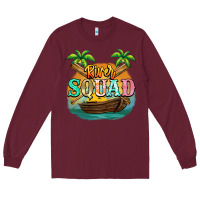 Burgundy River squad Long Sleeve Tee - NancyCooperArtShop