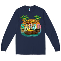 Navy River squad Long Sleeve Tee - NancyCooperArtShop