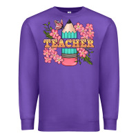 Teacher Floral Pencil Premium Sweatshirt | Teevron