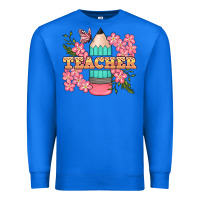 True Royal teacher floral pencil Premium Sweatshirt - BundleAndBundleShop