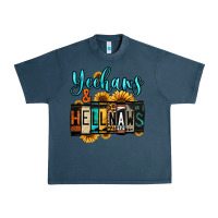 Midnight Navy yeehaws and hellnaws Urban Heavy Tee - Jasminsmagicworld