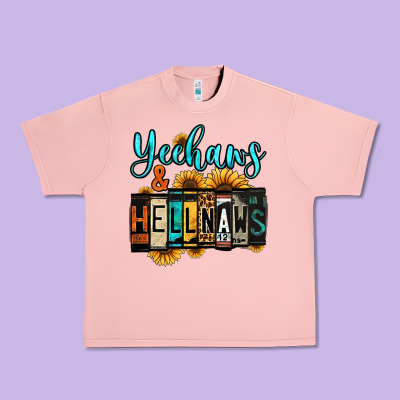Yeehaws And Hellnaws Urban Heavy Tee Designed By Jasminsmagicworld