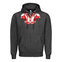 Charcoal Heather practice jersey fa element Zipper Hoodie - FaDigitalArtStudio