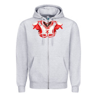 Heather Grey practice jersey fa element Zipper Hoodie - FaDigitalArtStudio